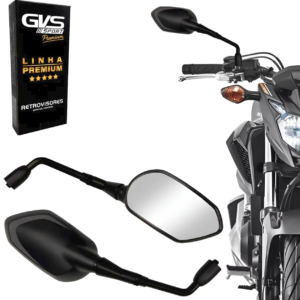 Retrovisor Premium Tiger Sport 660 – Lente Cx. Prata e Haste Padrão