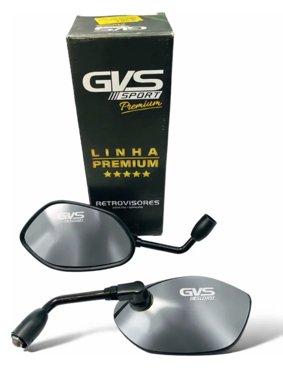 Retrovisor Premium GSX 750 – Lente Cx. Prata e Haste Padrão