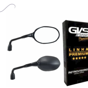 Retrovisor Premium Tiger 800 – Lente Cx. Prata e Haste Padrão